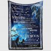 Wolf From Mom To My Amazing Daughter/ Son Always Remember You Are My Sunshine Fleece Blanket - Best Gifts For Daughter/ Son From Mom