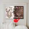 Personalized Deer I Choose You- This is us Little bit Crazy Little Bit Loud 0.75 In & 1.5 In Framed Canvas- Home Decor, Canvas Wall Art