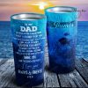 To My Dad - Fish Waves - Personalized Tumbler- Father's Day Gift, Dad Tumbler, Dad Cup, Best Dad Gift