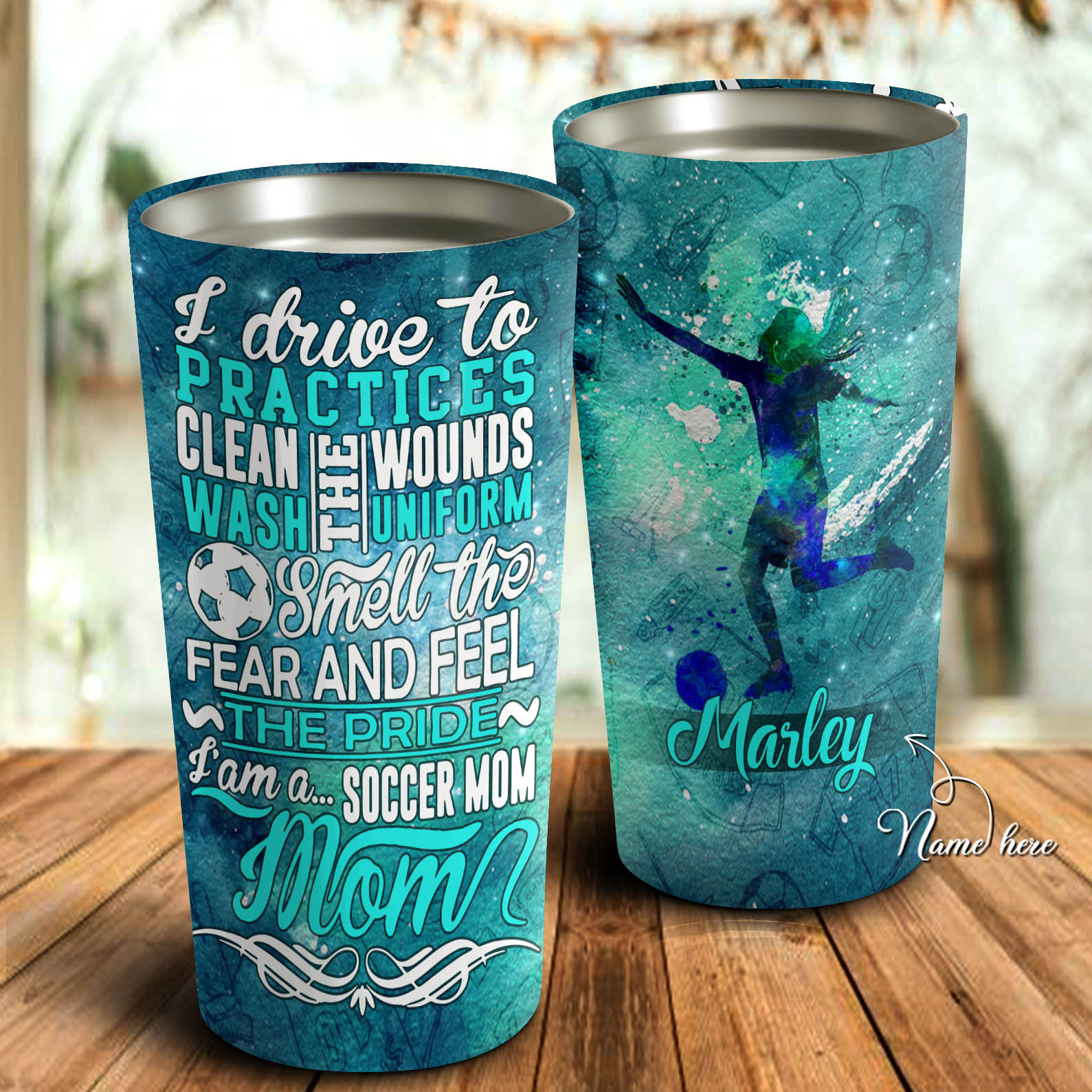 Soccer mom 20 ounce tumbler momlife mothers day gift