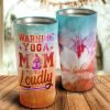 Warning Yoga Mom Loudly Personalized Tumbler- Mother's Day Gift, Mom Tumbler, Mom Cup, Best Mom Gift