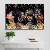 Beautiful Black Woman Dope – Black Queen, Pride Black Women And Gold Flower Canvas -0.75 & 1.5 In Framed -Wall Decor, Canvas Wall Art