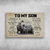 Father And Son Fishing - To My Son Wherever Your Journey Canvas -Gifts For Son From Dad- 0.75 & 1.5 In Framed -Wall Decor,Canvas Wall Art