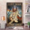 Eccentric Girl In The Forest – Stay Wild Gypsy Child Canvas- 0.75 & 1.5 In Framed - Home Decor, Wall Art