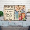 Customized Couple I Want To Hold Your Hand At 80 and Say Baby Let's Travel The World 0.75& 1.5 In Framed Canvas -Home Decor, Wall Art