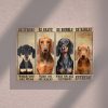 Dachshund Dog – Be Strong When You Are Weak, Be Brave When You Are Scared 0.75 & 1.5 In Framed Canvas- Home Decor, Canvas Wall Art