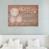 Dandelion Accept What Is Let Go Of What Was Have Faith In What Will Be Framed Canvas - Ideas Gifts- Home Living- Wall Decor, Canvas Wall Art