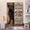 Labrado I Am Your Friend - Dog Canvas - Memorial Dog 0.75 In & 1.5 In Framed Canvas- Best Gift for Dog Lovers- Home Decor, Canvas Wall Art