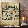 Wanderlust Explore And Enjoy The WorldCanvas- 0.75 & 1.5 In Framed - Home Decor, Canvas Wall Art