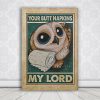 Your Butt Napkins My Lord Owl Funny Toilet Canvas- 0.75 & 1.5 In Framed Canvas - Home Wall Decor, Wall Art