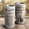 Deer To My Daughter I Want You To Believe Deep In Your Heart - Hunting Partners For Life - Travel Cup, Cup for daughter, Best Daughter Gift
