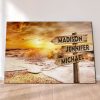 Personalized Beach Sunrise Canvas -Street Signs Customized With Names - 0.75 & 1.5 In Framed -Wall Decor, Canvas Wall Art