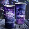 To My Dad - Dad & Son Galaxy - Personalized Tumbler- Father's Day Gift, Dad Tumbler, Dad Cup, Best Dad Gift