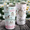 Personalized Penguins In The World Where You Can Be Anything Be Kind Stainless Steel Tumbler- Travel Mug - Birthday Gift Ideas