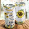 To My Beautiful Daughter Tumbler- Sunflower Personalized Mugs - Daughter Gift- Best Gift