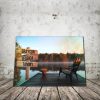 Personalized Lake View with Chair 0.75 & 1.5 In Framed Canvas -Street Signs Customized With Names - Wall Decor,Canvas Wall Art