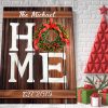 Personalized Home Family Name and Date Christmas 0.75 & 1.5 In Framed Canvas - Home Living, Wall Decor, Canvas Wall Art