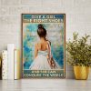Ballet Give a Girl The Right Shoes And She Can Conquer the World Canvas- 0.75 & 1.5 In Framed Canvas - Home Wall Decor, Wall Art