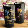 Sunflower To My Wife - You Are My Beautiful Queen Forever Stainless Steel Tumbler- Travel Cup, Cup for Wife, Best Gift for Wife From Husband
