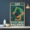 Yoga Wine Life It’s All About Balance Canvas - 0.75 & 1.5 In Framed - Home Living - Wall Decor, Canvas Wall Art