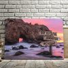 Pfeiffer Beach Multi-Names Canvas - Family Street Signs Customized With Names- 0.75 & 1.5 In Framed -Wall Decor, Canvas Wall Art
