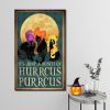 Black Cat It’s Just a Bunch Of Hurrcus Purrcus Canvas- Best Halloween Gifts- 0.75 & 1.5 In Framed- Home Living - Wall Decor, Canvas Wall Art