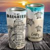 Turtles To My Daughter Always Remember You Are Braver Personalized Tumbler, Daughter Cups, Daughter Mugs- Best Gift for Daughter