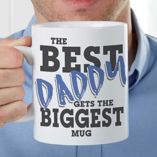 Printed on Both Sides- The Best Daddy get The Biggest Coffee Mug 11oz- Father's Day Gift, Dad Mugs, Dad Cup, Best Dad Gift