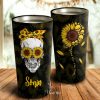 You Are My Sunshine - Skull Sunflower- Personalized Tumbler- Daughter Gift- Best Gift for Daughter