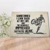 Biker Sometimes I Look Back On My Life I'm Seriously Impressed I Am Still Alive Canvas -0.75 & 1.5 In Framed -Wall Decor, Canvas Wall Art