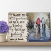 Personalized I Want To Hold Your Hand At 80 And Say Baby Let Go Fishing With Names- 0.75 & 1.5 In Framed -Wall Decor, Canvas Wall Art