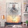Personalized Letter From Heavan Canvas- Memorial Canvas- Custom Photo- 0.75 In & 1.5 In Framed -Wall Decor, Canvas Wall Art