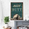 Sloth Smiling Nice Butt Look at Bathroom Canvas- 0.75 & 1.5 In Framed Canvas - Home Wall Decor, Wall Art