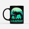Elephant Mamaphant Vintage - Black Mug- Elephant Lovers, Elephant Cup