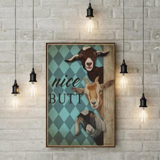 Funny Animal Nice Butt- Funny Canvas for Bath Room 1,5 In Framed Canvas  -Best Gift for Animal Lovers  -Wall Decor