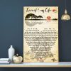 Love Of My Life Lyrics Queen– Guitar 0.75 &1.5 In Framed Canvas  -Gift for Music Love r-  Home Living - Wall Decor - Canvas Wall Art
