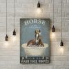 Horse Bath Soap Wash Your Hooves 1,5 Framed Canvas -Best Gift for Animal Lovers - Home Living- Wall Decor