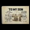 Fishing To My Son Wherever Your Journey In Life May Take You Canvas 0.75 & 1.5 In Framed - Wall Decor, Canvas Wall Art