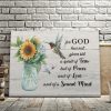 For God Has Not Given Us A Spirit Of Fear 0,75 and 1,5 Framed Canvas - Gifts Ideas- Home Decor- Canvas Wall Art