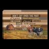 Don’t Cry Over The Past It’s Gone Don’t Stress About The Future Farmhouse Decor Canvas 0.75 & 1.5 In Framed - Wall Decor, Canvas Wall Art