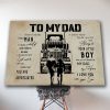 Son To Dad Truck-To My Dad, You Are Appreciated 0.75 & 1.5 In Framed Canvas -Home Decor- Wall Decor, Canvas Wall Art