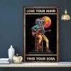 Guitar Player Lose Your Mind Find Your Soul 0.75 & 1,5 Framed Canvas - Special Gift Ideas- Canvas Wall Art -Home Decor