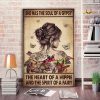 She Has The Soul Of A Gypsy The Heart Of A Hippie & The Spirit Of A Fairy 0,75 and 1,5 Framed Canvas - Home Decor- Canvas Wall Art