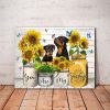 Rottweiler You Are My Sunshine Horizontal 0.75 and 1,5 Framed Canvas - Home Living- CanvasWall Decor