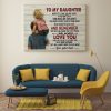 From Dad To My Daughter Never Feel That You Are Alone0.75 and 1,5 Framed Canvas - Home Living- Wall Decor