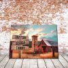 Personalized Home Barn and Sunset Color Multi-Names Premium 1,5 Framed Canvas - Street Signs Customized With Names- Home Living- Wall Decor