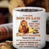 Lion To My Dear Son In Law Mug, Son In Law Gift, Lion Mug, Ceramic Coffee Mug, Christmas Gift, Family Gift
