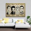 Equals Rights Feminist Empowered Woman Be Strong Be Brave Be Badass Every Day RBG 0.75 & 1,5 Framed Canvas - Home Living -Wall Decor