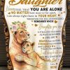 To My Daughter Never Forget That You Are Alone Blanket, Fleece Blanket, Gift For Daughter, Mom And Daughter, Christmas Gift, Family Blanket