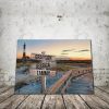 Personalized Fire Island Lighthouse Multi-Names 0.75 and 1,5 Framed Canvas - Street Signs Customized With Names- Home Living- Wall Decor